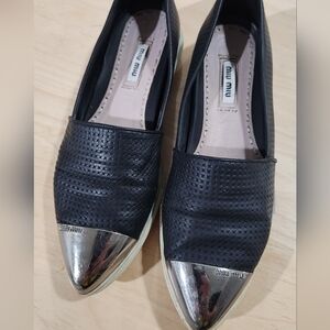 Miu Miu Shoes , Metalic Toe       Size 38